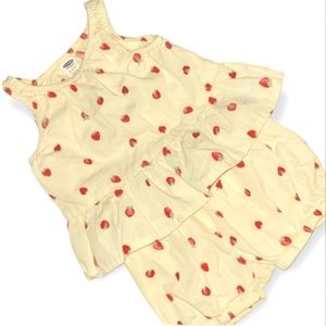 Old Navy Strawberry Dress with Matching Diaper Cover 6-12 Mos